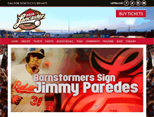 Tablet Screenshot of lancasterbarnstormers.com